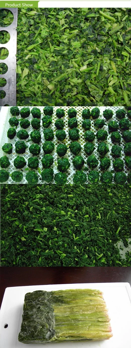 Top Quality Frozen Chopped Spinach Portion Whole Leaf Spinach in Retail Bulk Package