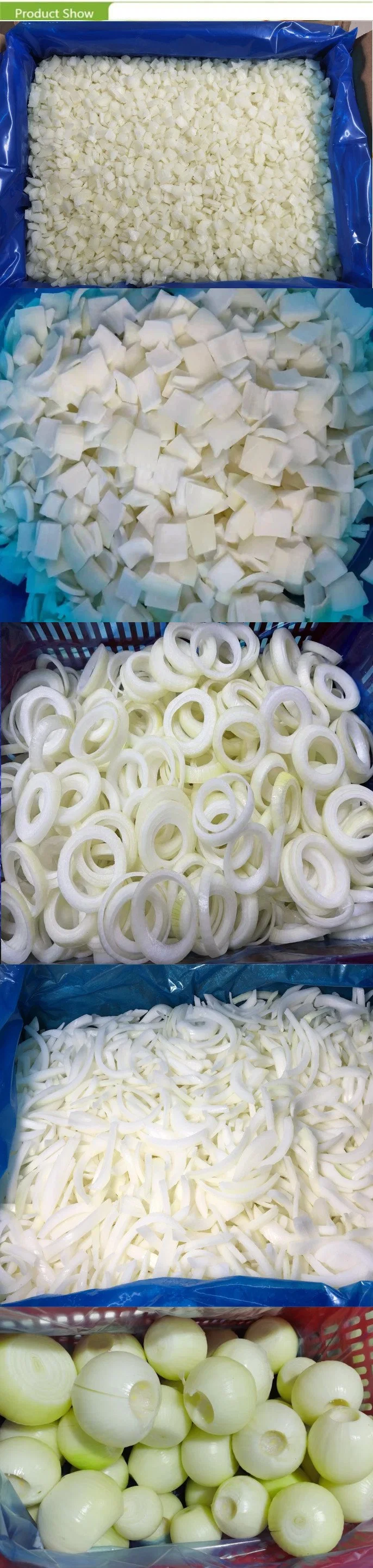 Wholesale Red/Green/Yellow Peeled Onion Frozen Diced Onion Fresh Vegetables Onions Balls for Exporting